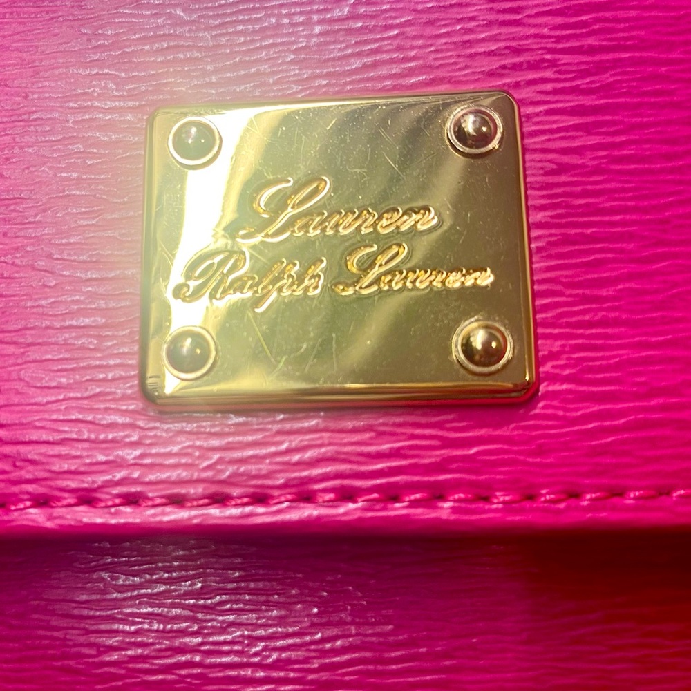 Ralph Lauren Newbury Leather Mini Crossbody - Picture 8 of 8